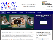 Tablet Screenshot of mcrfinancial.com